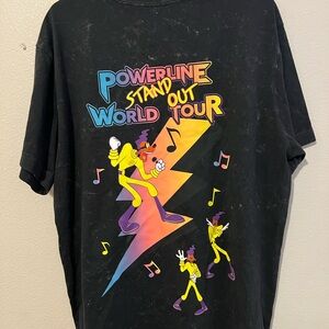 Disney Parks 2025 A Goofy Movie 30 Yr Anniversary World Tour T Shirt Black Large